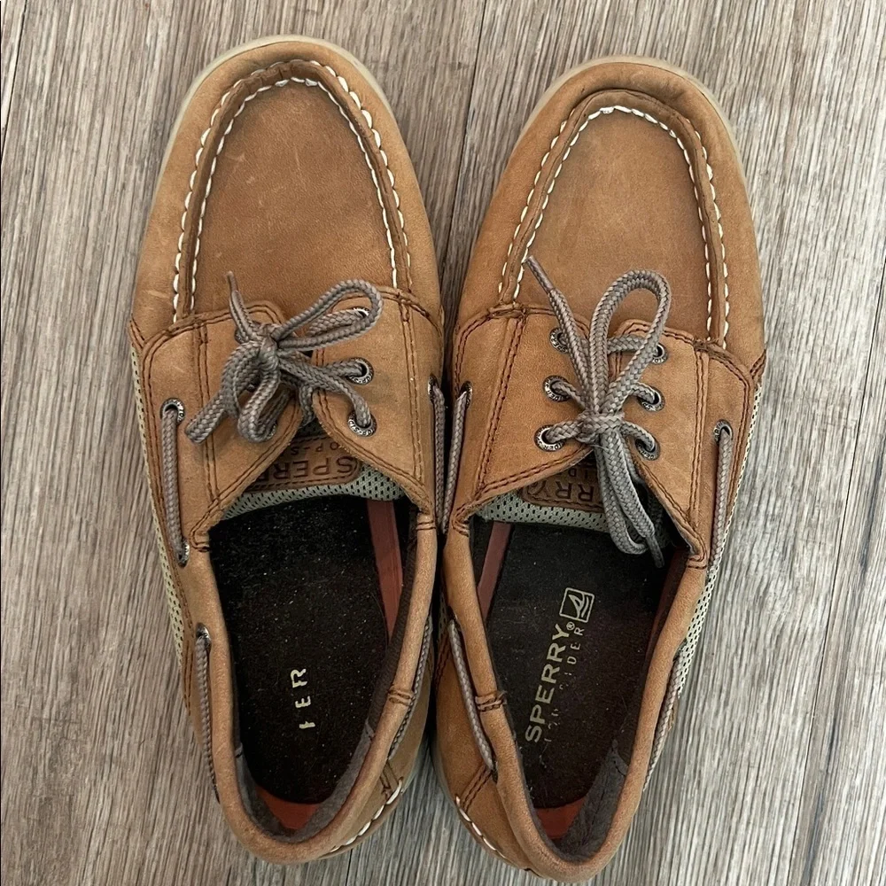 Sperry Kids Tan Boat Shoes